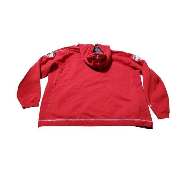 Boston Red Sox Reverse Weave Majestic Hoodies Stitched Logo Red Size XL - Picture 4 of 7